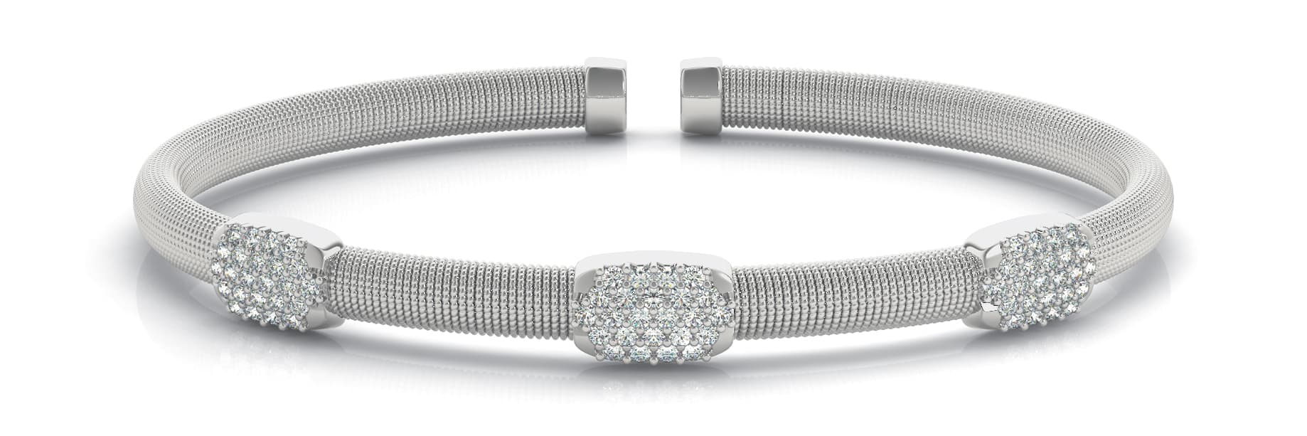 Bangle **b-down (0.72 ct. tw.) — White Gold