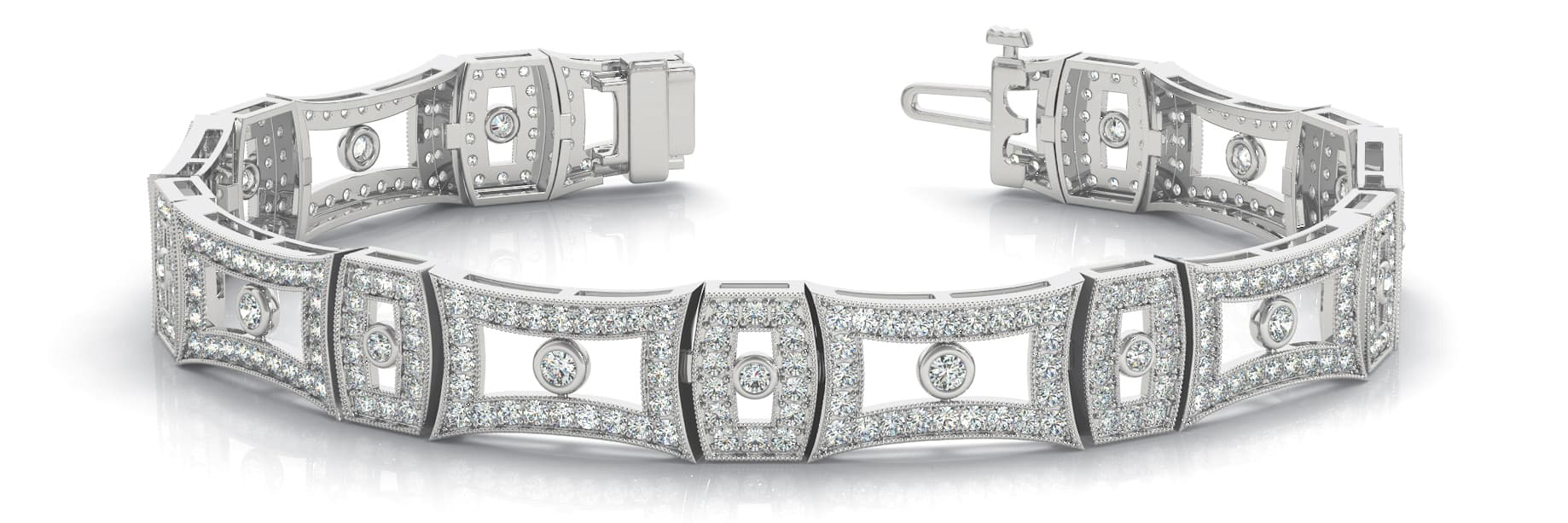 Couture Fashion Diamond Bracelet (2.7 ct. tw.) — White Gold