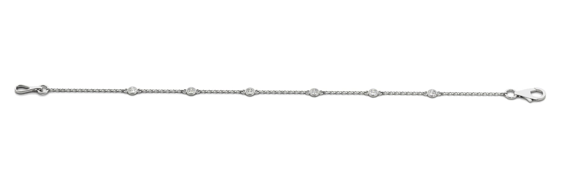 Single Row Chain Bracelet — .35 CT (2.1 ct. tw.) — White Gold