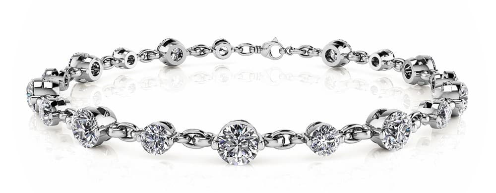 Single Prong Bracelet — 3 CT (3.15 ct. tw.) — View 1