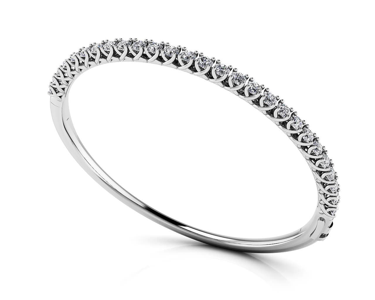 4 Prong Bangle — 4 CT (4 ct. tw.) — View 1