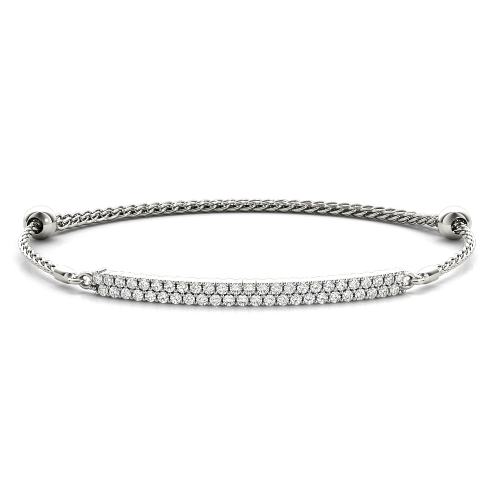 Double Row Adjustable Bracelet (1/2 ct. tw.) — View 1