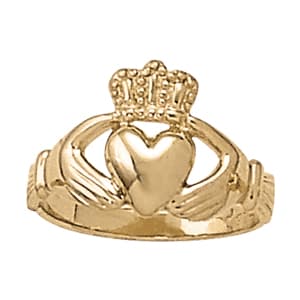 Religious Claddagh Fashion Ring — View 1