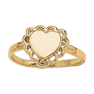 Heart Shape Fashion Ring — View 1