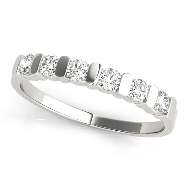 Bar Set Wedding Band (3/8 ct. tw.) — View 1