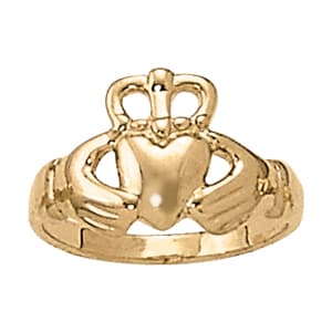 Religious Claddagh Fashion Ring — View 1