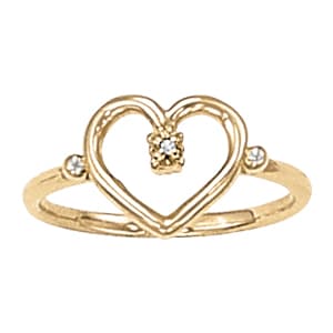 Diamond Fashion Heart Rings Matching (0 ct. tw.) — View 1