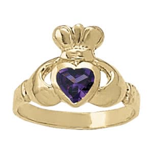 Claddagh Heart Color Fashion Ring — View 1