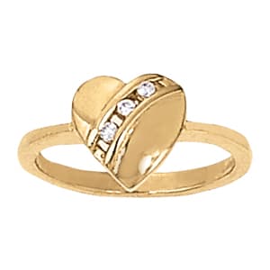 Diamond Fashion Heart Rings (0.06 ct. tw.) — View 1
