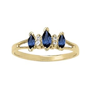 Color Rings Marquise (1/4 ct. tw.) — View 1