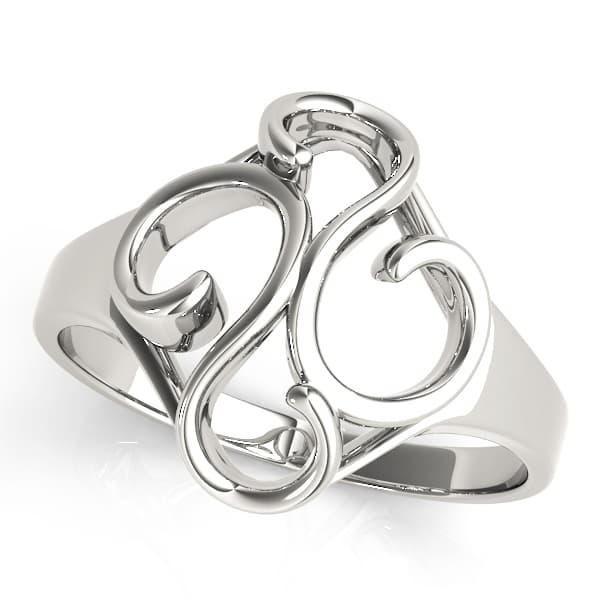 Solitaire Engagement Rings — style 80175 in 10k White Gold