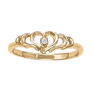 Diamond Fashion Heart Rings (0 ct. tw.) — View 1