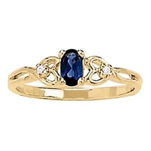 Color Rings Oval (0.02 ct. tw.) — View 1