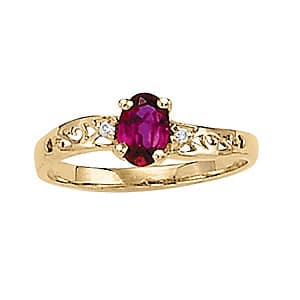 Color Rings Oval (0.02 ct. tw.) — View 1