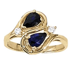 Color Rings Pear (0.08 ct. tw.) — View 1