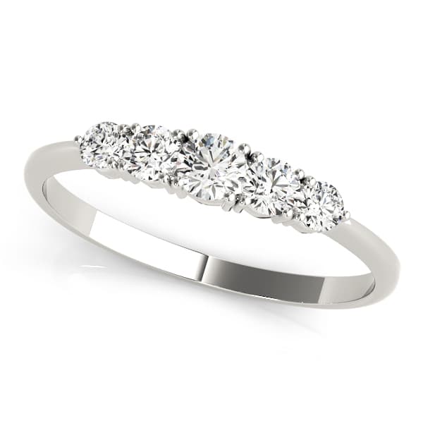 Prong Set Wedding Band (1/4 ct. tw.) — View 1