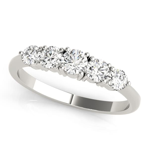 Prong Set Wedding Band (1/3 ct. tw.) — View 1