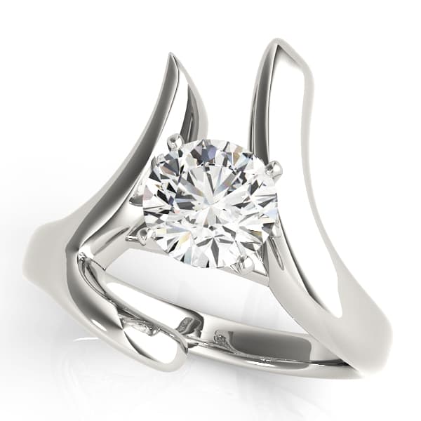 Solitaire Engagement Ring — style 80339 in 10k White Gold