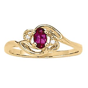 Color Rings Oval (0.02 ct. tw.) — View 1