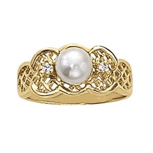 Color Rings Pearl (0.05 ct. tw.) — View 1