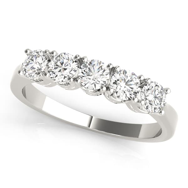 5-Stone Wedding Band — 1 CT (1 ct. tw.) — View 1