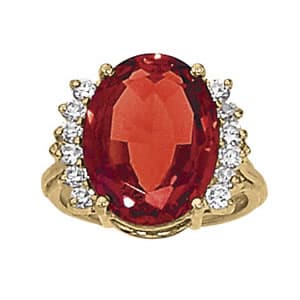 Oval Shape Color Ring (0.48 ct. tw.) — View 1