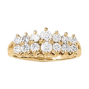 Diamond Fashion Pyramid Rings — 1/2 CT (1/2 ct. tw.) — View 1