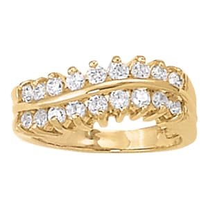 Diamond Fashion Pyramid Rings (0.98 ct. tw.) — View 1