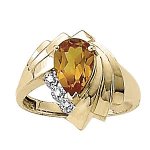 Color Rings Pear (0.02 ct. tw.) — View 1