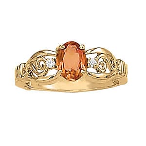 Antique Oval Color Ring (0.04 ct. tw.) — View 1