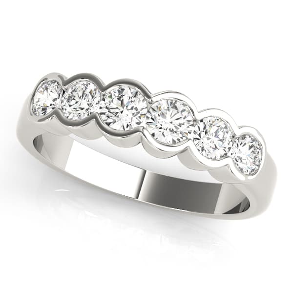 Bezel Set Wedding Band (0.72 ct. tw.) — View 1