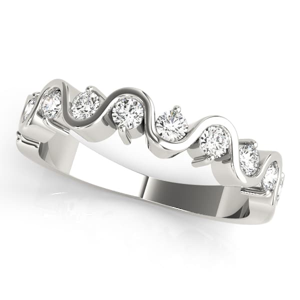 S-Shape Wedding Band (1/2 ct. tw.) — View 1