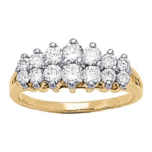 Diamond Fashion Pyramid Rings (0.78 ct. tw.) — View 1