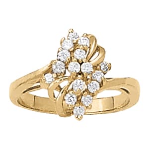 Diamond Fashion Cluster (1/3 ct. tw.) — View 1
