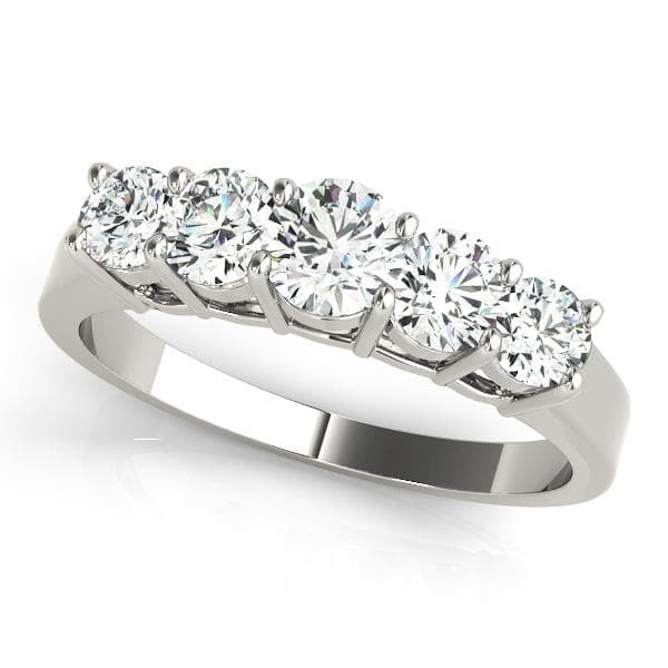5-Stone Prong Set Wedding Band (1 ct. tw.) — View 1