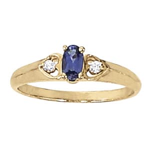 Color Rings Oval — 5X3 MM (0.04 ct. tw.) — View 1