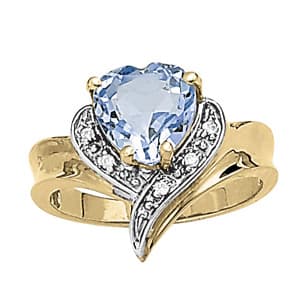 Heart Shape Fashion Color Rings (0.04 ct. tw.) — View 1