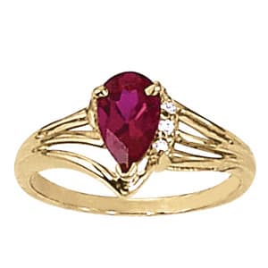 Color Rings Pear (0.08 ct. tw.) — View 1