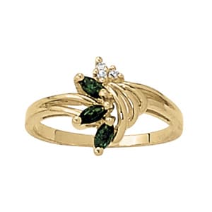 Marquise Shape Color Ring (0.05 ct. tw.) — View 1