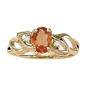 Oval Shape Color Ring (0.03 ct. tw.) — View 1