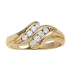 Multirow Fashion Ring (1/4 ct. tw.) — View 1