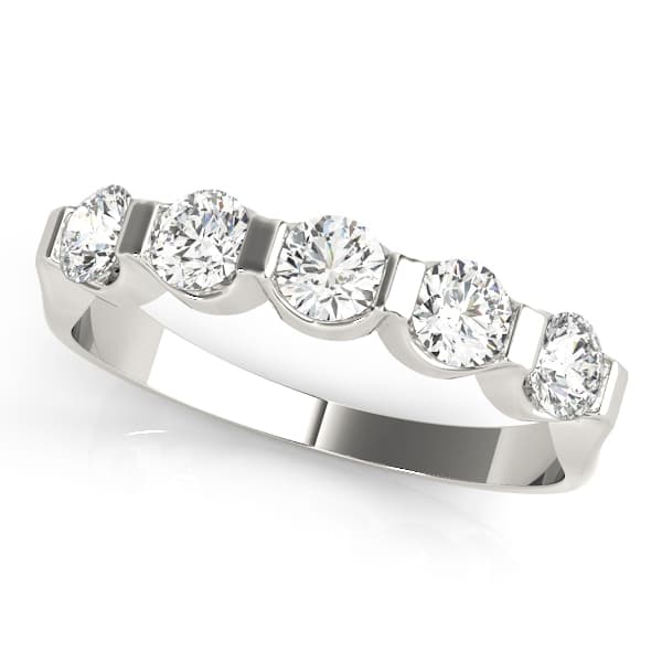 Bar Set Wedding Band — 1/2 CT (1/2 ct. tw.) — View 1