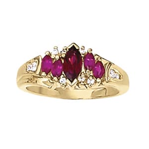 Color Rings Marquise (1/8 ct. tw.) — View 1