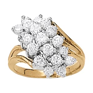 Cluster Fashion Color Ring (1 1/3 ct. tw.) — View 1