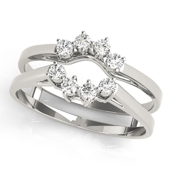 Curved Wraps &amp; Inserts Wedding Bands (0.16 ct. tw.) — View 1