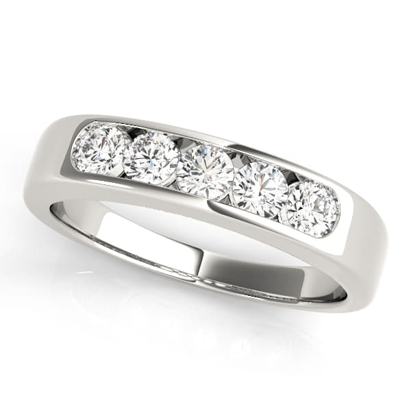 Channel Set Wedding Bands — 1 CT (1 ct. tw.) — View 1