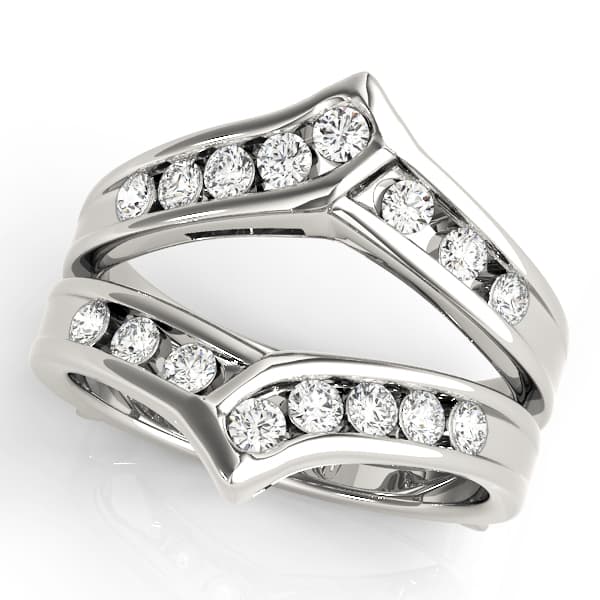 Channel Set Wraps &amp; Inserts Wedding Bands (0.48 ct. tw.) — View 1