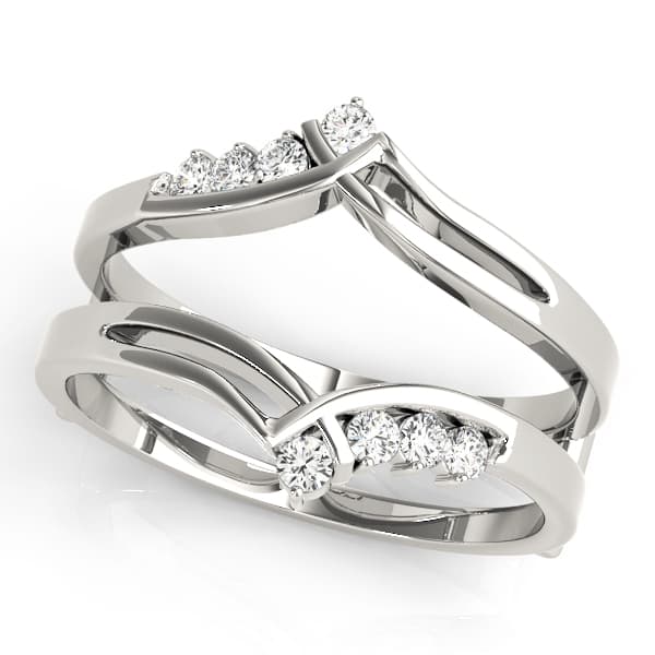 Engagement Ring Wrap — style 81464 in 10k White Gold