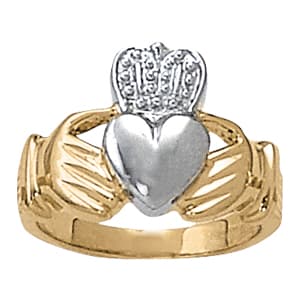 Religious Claddagh Fashion Ring — View 1