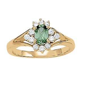 Color Rings Oval (1/4 ct. tw.) — View 1